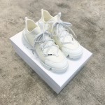DIOR Imported Stretch Lycra TPU Outsole Kaleidoscope Print Sneakers White