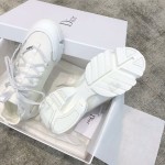 DIOR Imported Stretch Lycra TPU Outsole Kaleidoscope Print Sneakers White