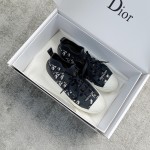 DIOR high top monogrammed shoes blue