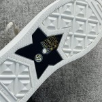 DIOR high top monogrammed shoes blue