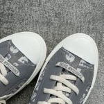 DIOR high top monogrammed shoes grey