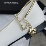 CHANEL 22 years of the latest models of a unique temperament of a ballet shoe zinc alloy half-ring iron ring design