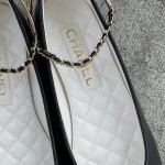 CHANEL 22 years of the latest models of a unique temperament of a ballet shoe zinc alloy half-ring iron ring design