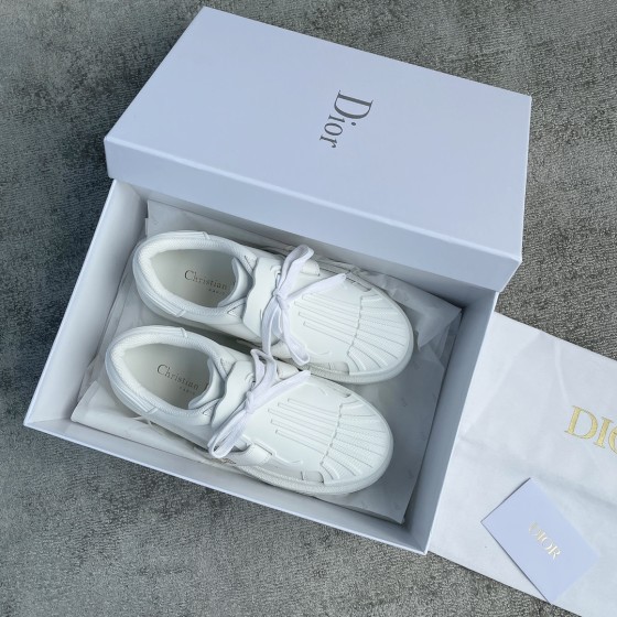 DIOR Shell Toe Pumps Pure White Embroidered 3 Colours Cowhide Upper TPU Outsole