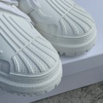 DIOR Shell Toe Pumps Pure White Embroidered 3 Colours Cowhide Upper TPU Outsole