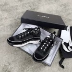 CHANEL sneakers classic small incense sneakers cowhide sheepskin leather genuine leather sole