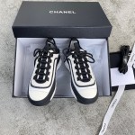 CHANEL sneakers classic small incense sneakers cowhide sheepskin leather genuine leather sole