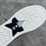 DIOR Canvas half slipper Water-dyed sheepskin lining TPU outsole Black canvas