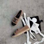 CHANEL fisherman shoes custom mixed sheepskin imported leather embryo leather upper soft inner cushion sheepskin