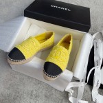 CHANEL fisherman shoes custom mixed sheepskin imported leather embryo leather upper soft inner cushion sheepskin