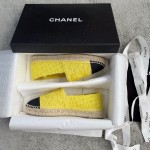 CHANEL fisherman shoes custom mixed sheepskin imported leather embryo leather upper soft inner cushion sheepskin
