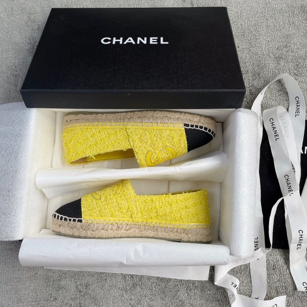 CHANEL fisherman shoes custom mixed sheepskin imported leather embryo leather upper soft inner cushion sheepskin