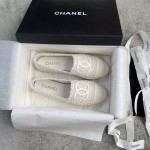 CHANEL fisherman shoes custom mixed sheepskin imported leather embryo leather upper soft inner cushion sheepskin