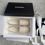 CHANEL fisherman shoes custom mixed sheepskin imported leather embryo leather upper soft inner cushion sheepskin