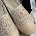 CHANEL fisherman shoes custom mixed sheepskin imported leather embryo leather upper soft inner cushion sheepskin