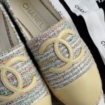 CHANEL fisherman shoes custom mixed sheepskin imported leather embryo leather upper soft inner cushion sheepskin