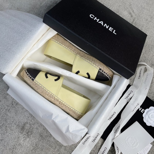 CHANEL fisherman shoes custom mixed sheepskin imported leather embryo leather upper soft inner cushion sheepskin