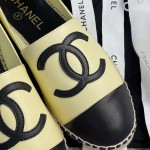 CHANEL fisherman shoes custom mixed sheepskin imported leather embryo leather upper soft inner cushion sheepskin