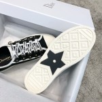 DIOR alphabet shoes black Water-dyed sheepskin inside Private moulded outsole Private moulded brass buckle