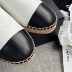 CHANEL fisherman shoes custom mixed sheepskin imported leather embryo leather upper soft inner cushion sheepskin