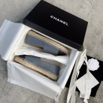 CHANEL fisherman shoes custom mixed sheepskin imported leather embryo leather upper soft inner cushion sheepskin