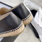 CHANEL fisherman shoes custom mixed sheepskin imported leather embryo leather upper soft inner cushion sheepskin