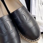 CHANEL fisherman shoes custom mixed sheepskin imported leather embryo leather upper soft inner cushion sheepskin