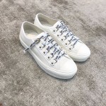 DIOR alphabet shoes white Water-dyed sheepskin lining Private moulded outsole Private moulded brass buckle