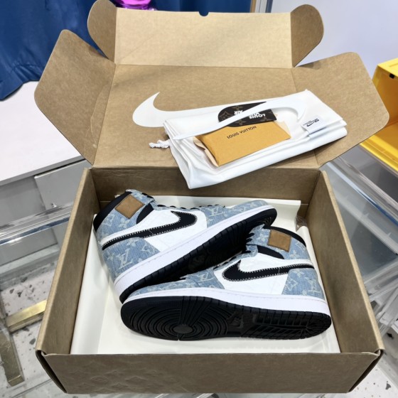 Louis Vuitton Nik Air Jorda 1 Low AJ1 Jordan generation low to help classic retro cultural leisure sports basketball shoes