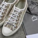 DIOR Antique Style Cloth Shoes Gold Full electric embroidery Water-dyed sheepskin lining Private moulded outsole