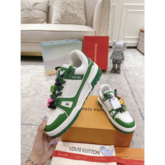 Louis Vuitton couple models DIY buckle sneakers sneakers