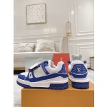 Louis Vuitton couple models DIY buckle sneakers sneakers