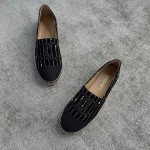 CHANEL fisherman shoes custom mixed sheepskin imported leather embryo leather upper soft inner cushion sheepskin