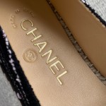 CHANEL fisherman shoes custom mixed sheepskin imported leather embryo leather upper soft inner cushion sheepskin