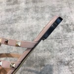 Valentino VT Collection Three Strap Flat Heel Slipper Haze Blue