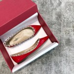 Valentino VT Collection Flats Patent Leather Red