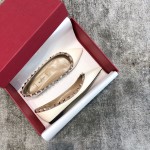 Valentino VT Collection Flats Patent Leather White