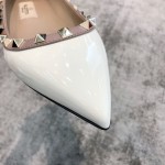 Valentino VT Collection Flats Patent Leather White
