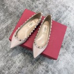 Valentino VT Collection Flats Patent Leather Nude Pink