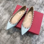 Valentino VT Collection Flats Patent Leather Blue