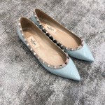 Valentino VT Collection Flats Patent Leather Blue