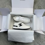 Autumn and winter explosion Chanel sneakers imported lychee grain cowhide breathable network TPU outsole