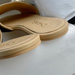 CHANEL Chanel slippers pearl leather strips and small diamond combination imported A grade sheepskin