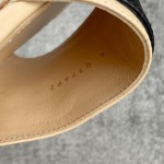 CHANEL Chanel slippers pearl leather strips and small diamond combination imported A grade sheepskin