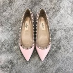 Valentino VT Collection Flats Patent Leather Pink