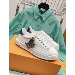 Louis Vuitton x Yayoi Kusama cooperation model classic white shoes 𝐓𝐢𝐦𝐞 𝐨𝐮𝐭 wave point sneakers