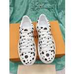 Louis Vuitton x Yayoi Kusama cooperation model classic white shoes 𝐓𝐢𝐦𝐞 𝐨𝐮𝐭 wave point sneakers