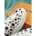 Louis Vuitton x Yayoi Kusama cooperation model classic white shoes 𝐓𝐢𝐦𝐞 𝐨𝐮𝐭 wave point sneakers