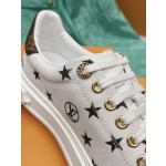 Louis Vuitton x Yayoi Kusama cooperation model classic white shoes 𝐓𝐢𝐦𝐞 𝐨𝐮𝐭 wave point sneakers
