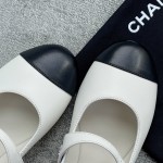 CHANEL single strap Mary Jane uppers imported mixed sheepskin grain sheepskin leather leather outsole